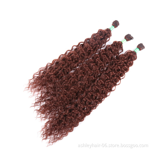 22 Inch Natural Smooth Protein Fiber 100% Synthetic Wave Italian Hair Extension